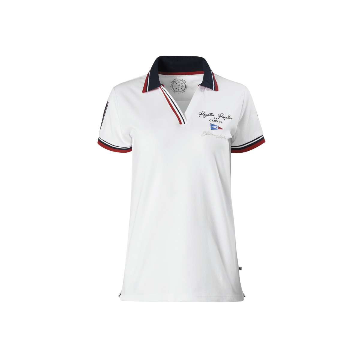 Marinepool RR Fine polo, femme - blanc, taille L