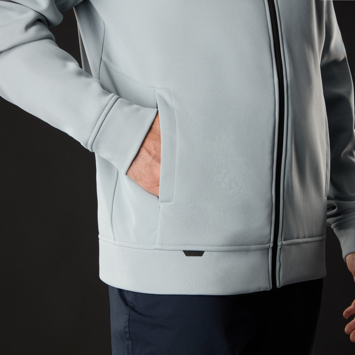 Musto Evolution Hoodie Sweat à capuche homme gris-bleu, taille XL
