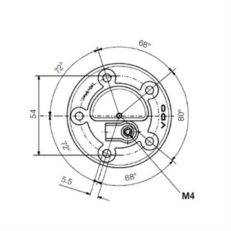 VDO Jauge de niveau de carburant à tube plongeur 750mm