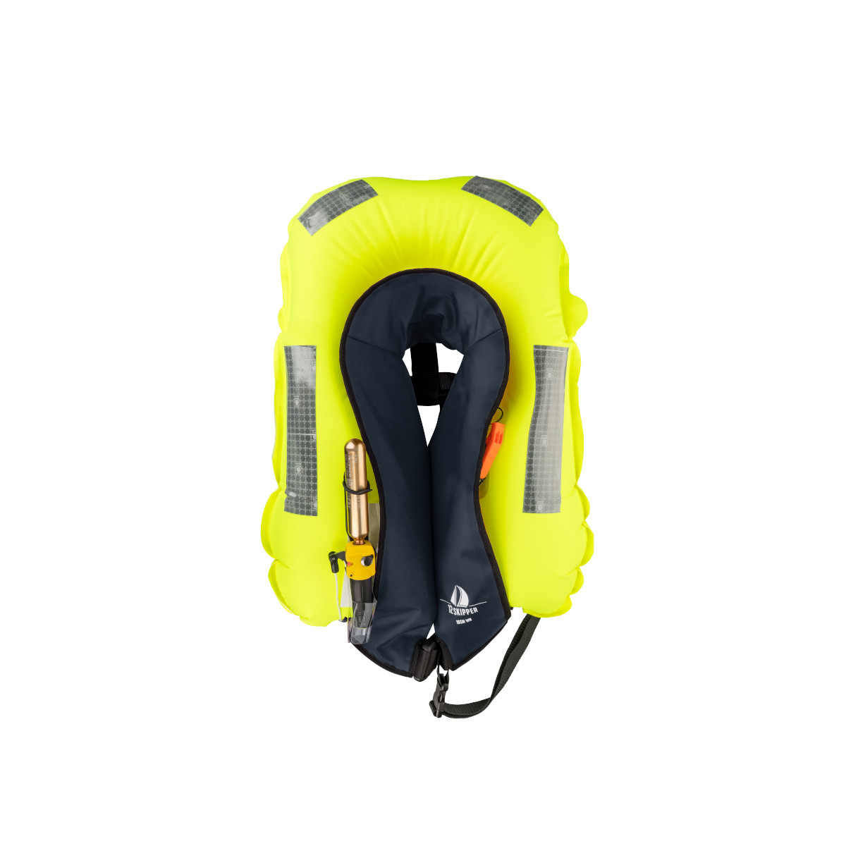 Lot de 4 : 12skipper gilet de sauvetage automatique 165N ISO - bleu marine