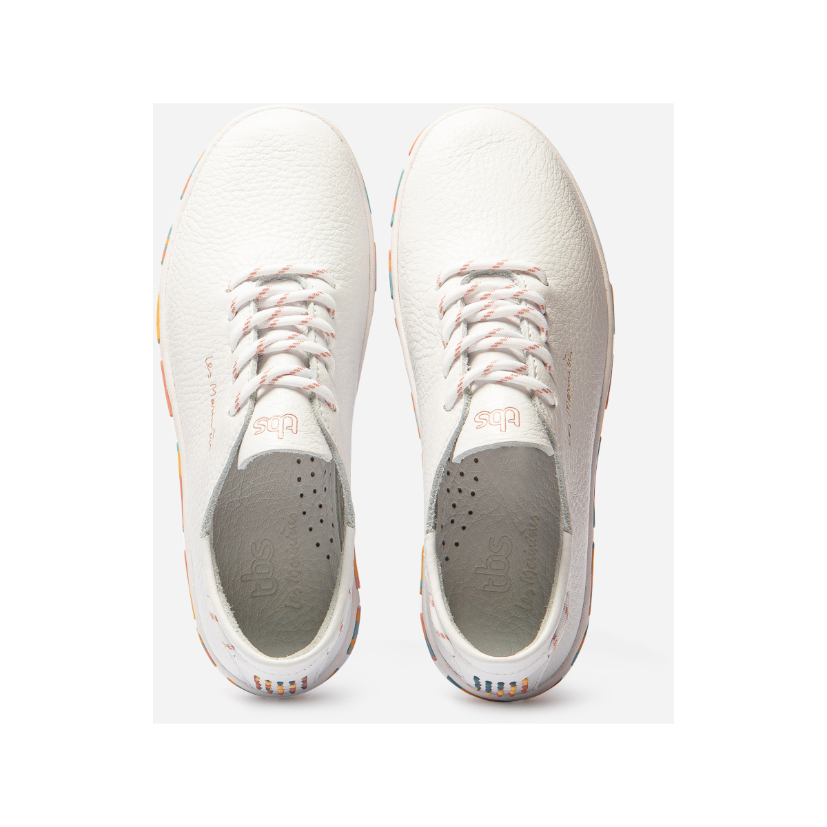 TBS Jazaru chaussure bateau, femme - blanc/rosé, pointure 40