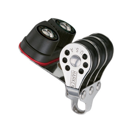 Harken Micro bloc 22mm - triple épaisseur avec pince