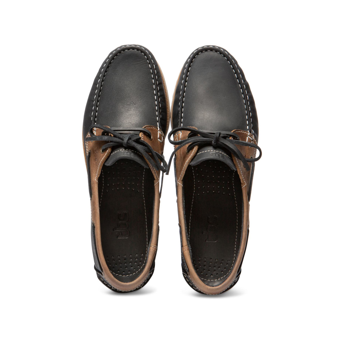 TBS Phenis chaussures bateau, homme - bleu marine/marron, pointure 45