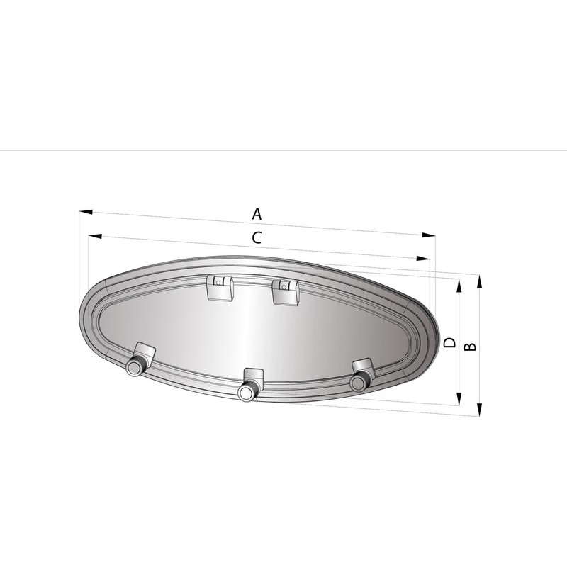 Vetus hublot alu type px47 - category a3