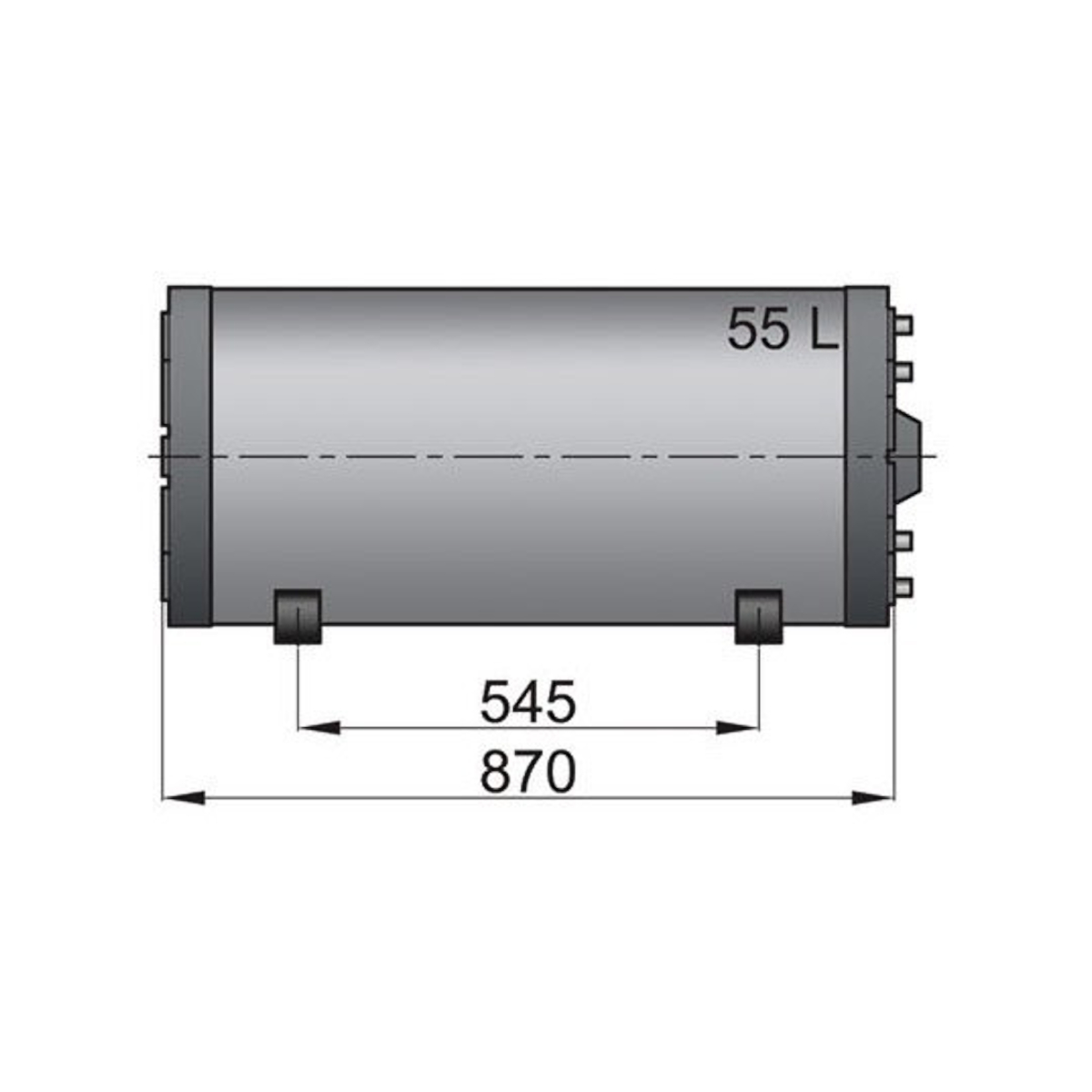 Chauffe-eau Vetus 55 Ltr. double paroi