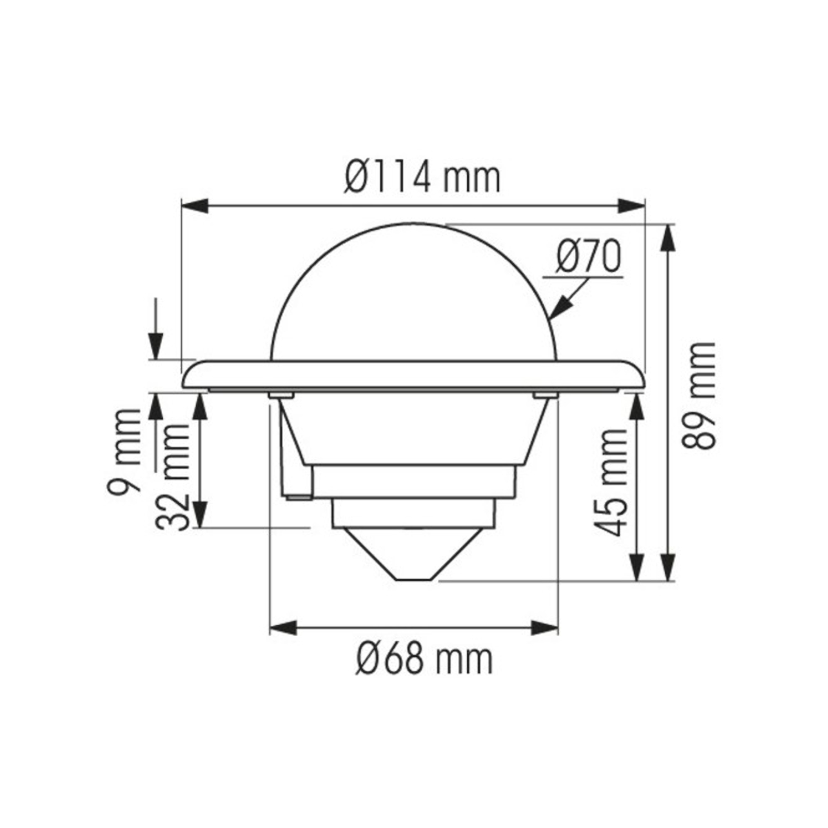 Plastimo compas mini-c blanc z/abc