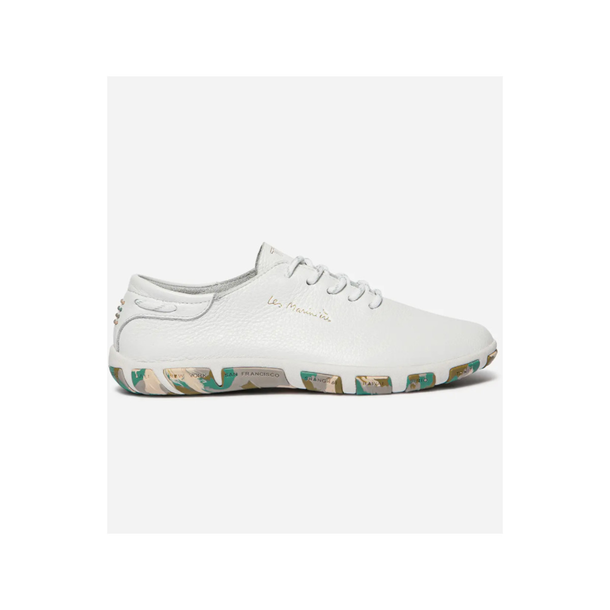 TBS Jazaru Chaussure Bateau Femme - Couleur blanc-kaki