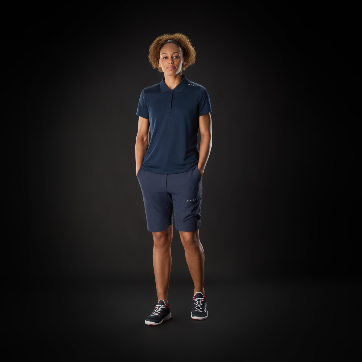 Musto Evolution Performance Strech short de voile femme bleu marine, taille 10