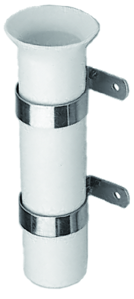 Plastimo porte canne a cloison d40-l225mm blanc