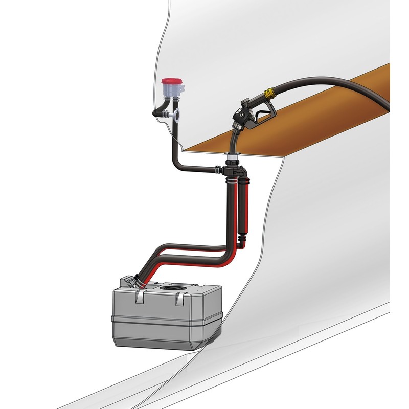 Vetus nable anti-débordement splash-stop fsa ø38 mm - évent ø16 mm