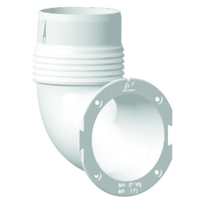 Plastimo manchon coude blanc 3''