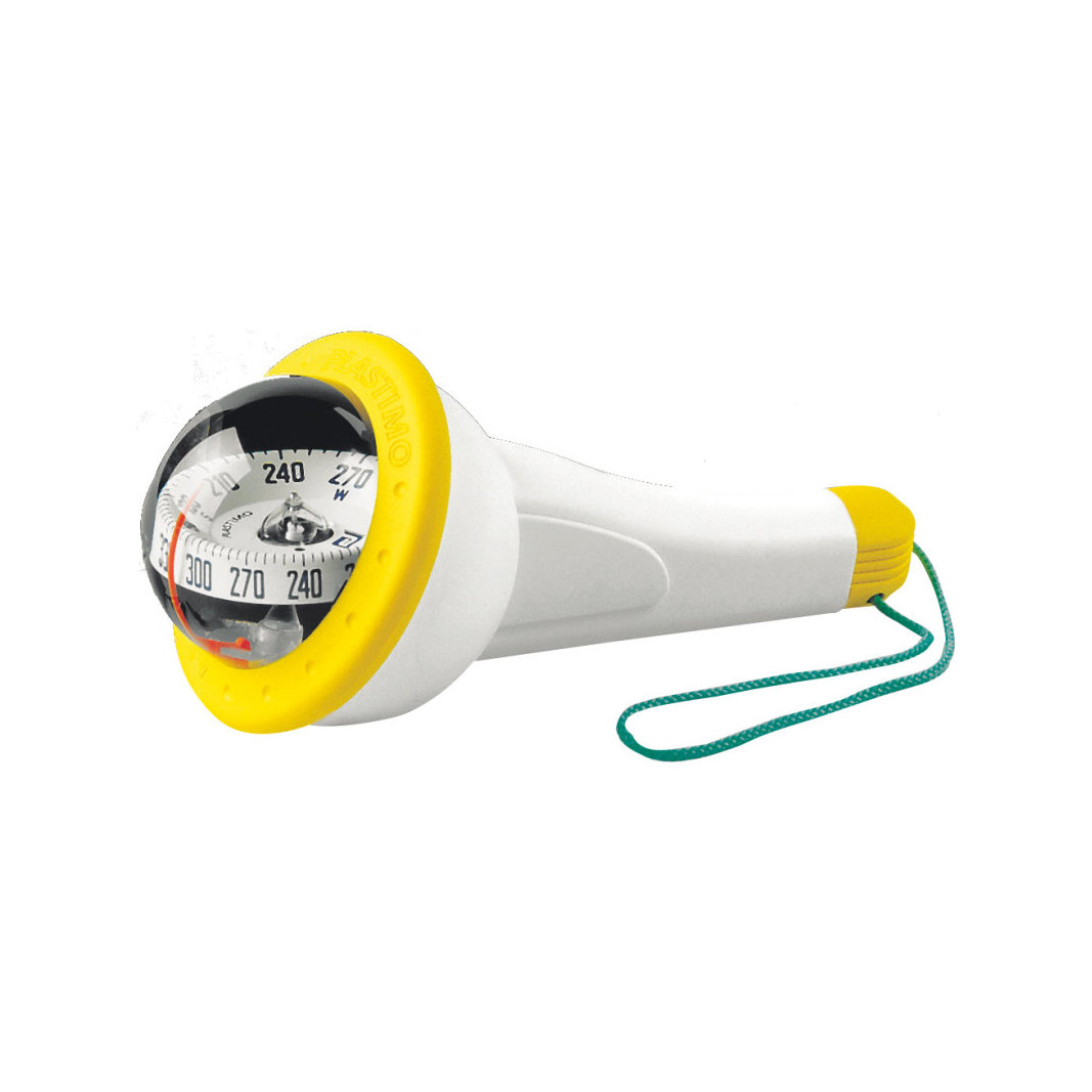 Boussole à Main Iris 50 Plastimo Bleue Pour Bateau - Champ Large 20°, éclairage Photoluminescent, Garantie 1 An