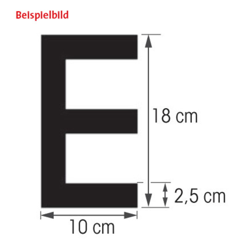 Plastimo lettre blanche h=18cm coque dure-m