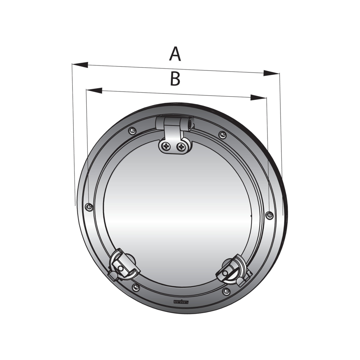 Vetus hublot alu type pw221 category a1 - avec moustiquaire