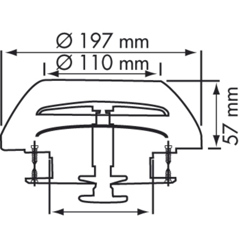 Plastimo capot seul 200mm ss pour 13358