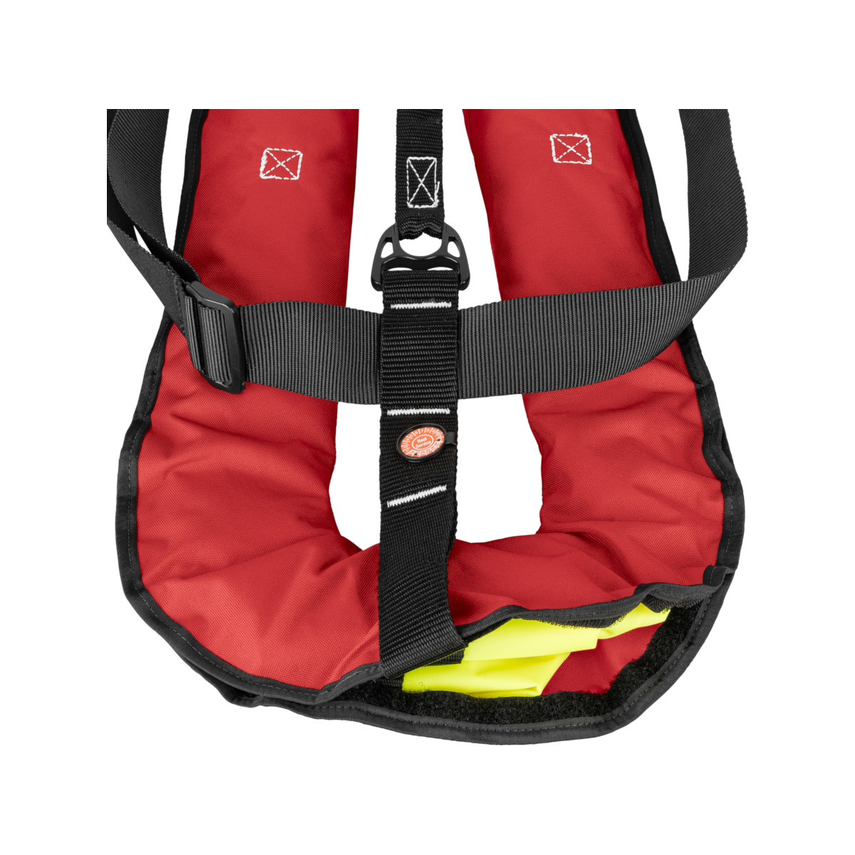 Lot : 12skipper gilet de sauvetage automatique 300N ISO avec harnais - rouge, avec Marinepool Lifeline et kit de réarmement