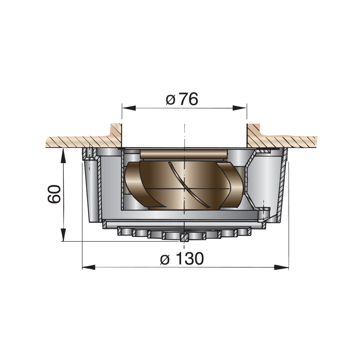 Vetus ventilateur de cabine électrique - 24 v