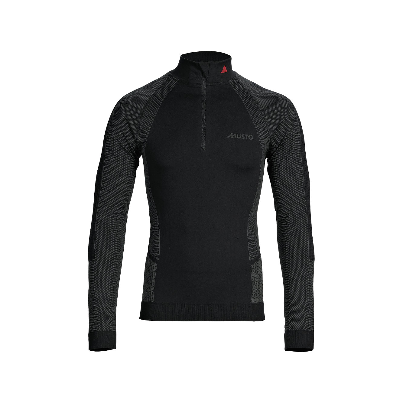 Musto Active Base-Layer Zip-Longsleeve homme noir, taille XS/S