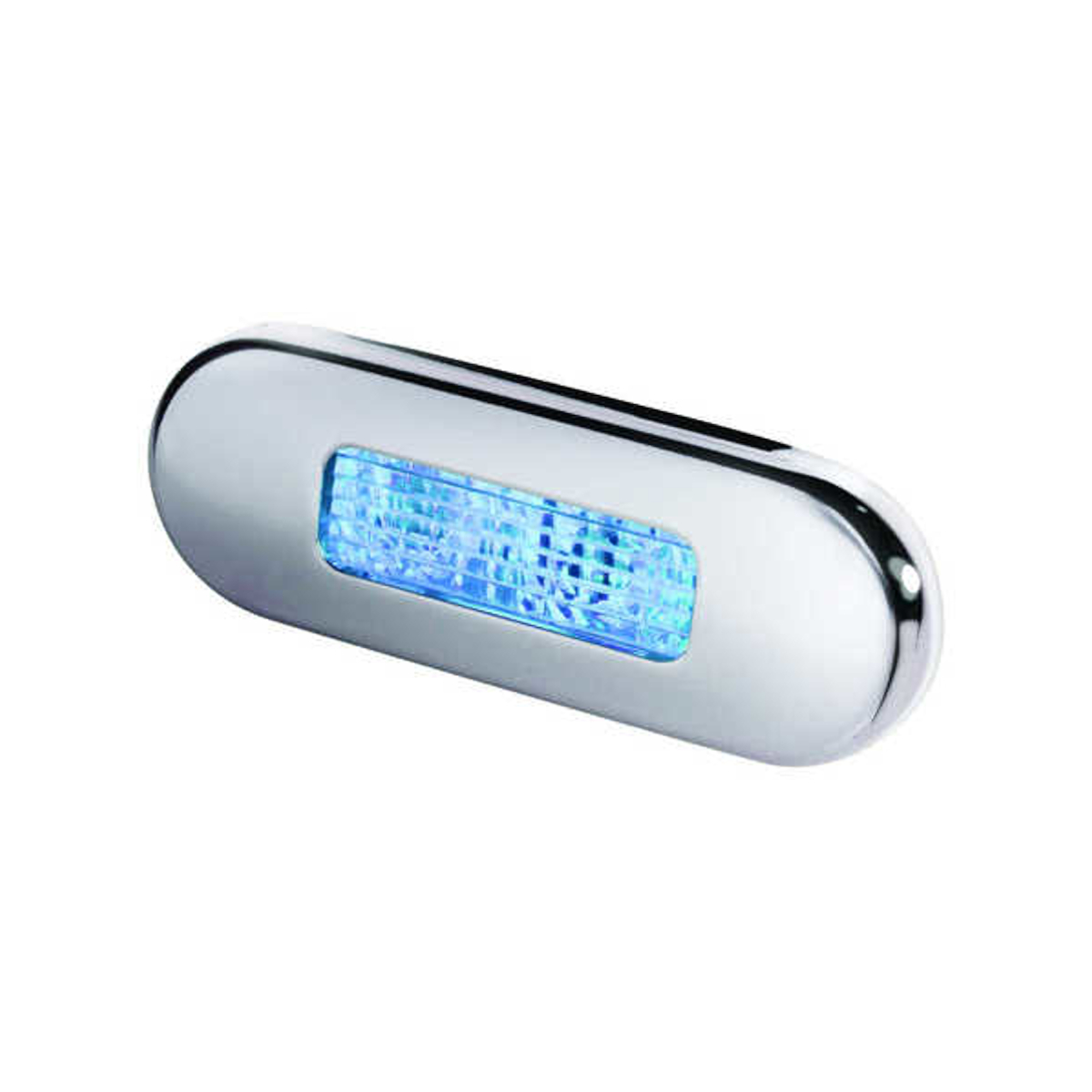 Hella LED lampe d'escalier bleu inox poli