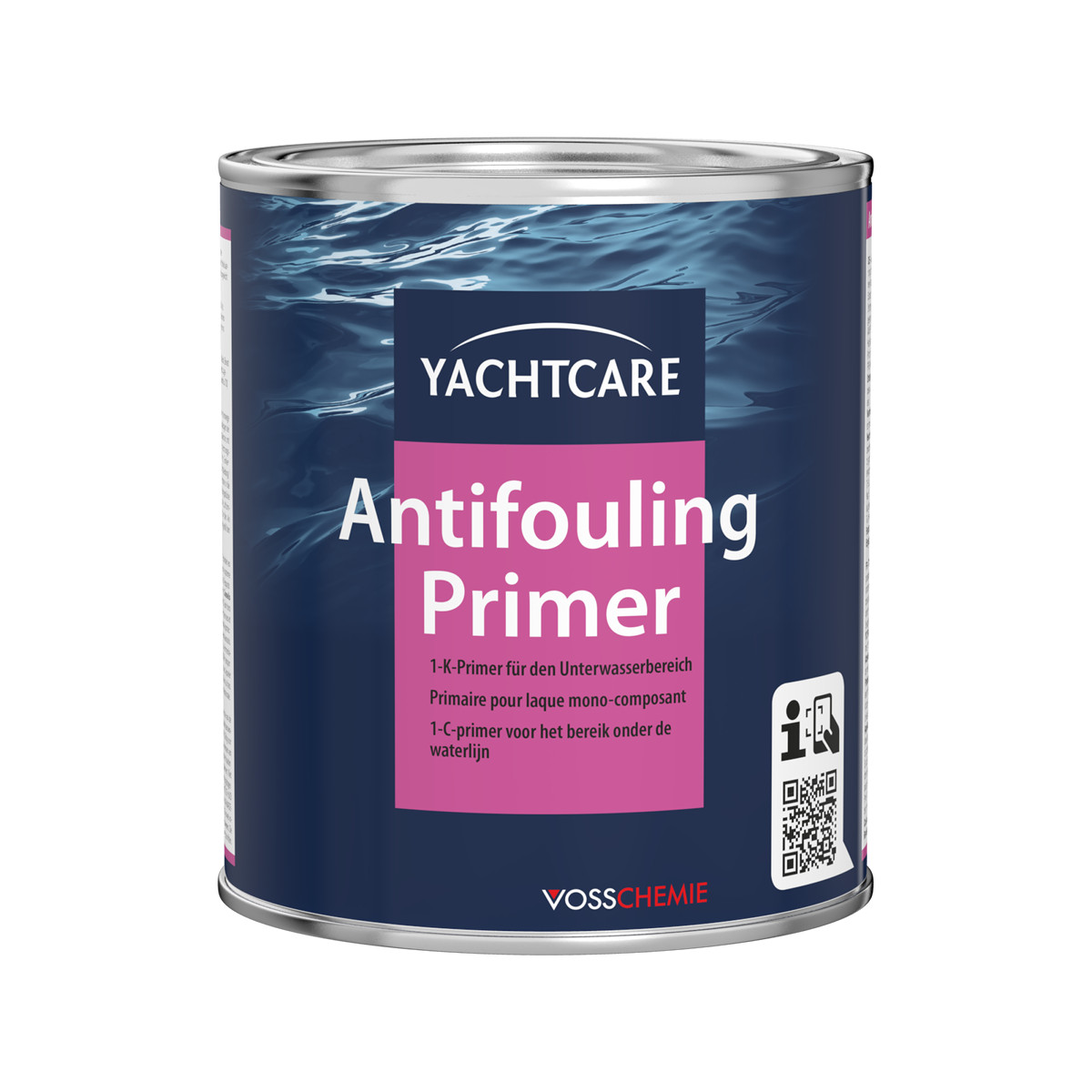 Yachtcare Antifouling Primer primaire - gris, 2500ml