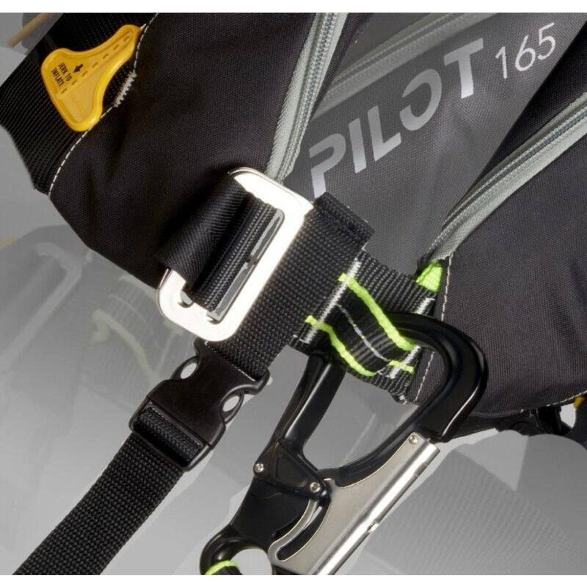 Plastimo gilet gf pilot 165 zip auto+harn bleu