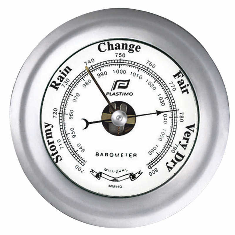 Plastimo barometre 4" chrome mat