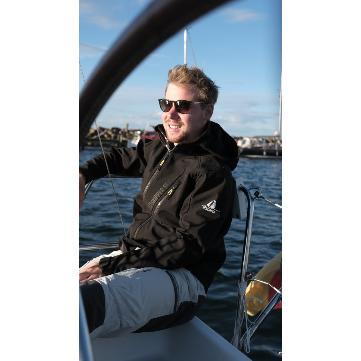 DEAL : 12skipper Amundsen veste softshell unisexe - noir, taille S