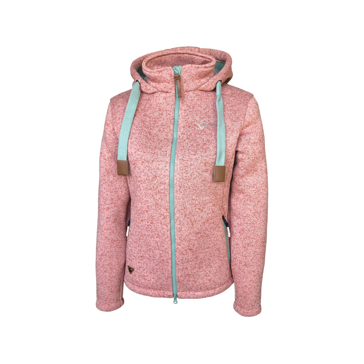 Dry Fashion Poel Veste en polaire tricotée Femme, rose foncé, taille 44