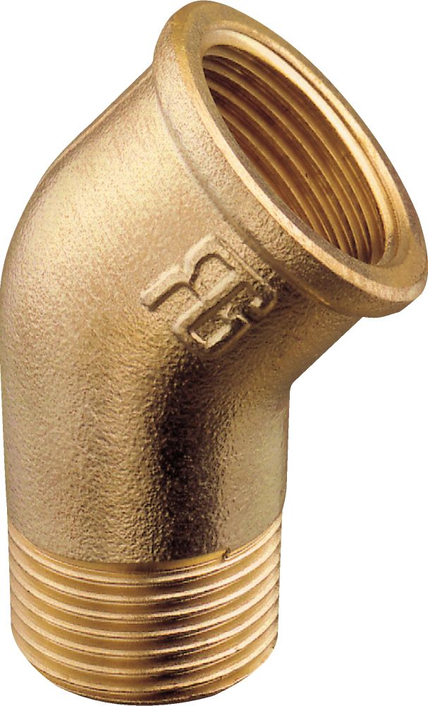 Plastimo raccord laiton coud.45° male fem.1''1/4