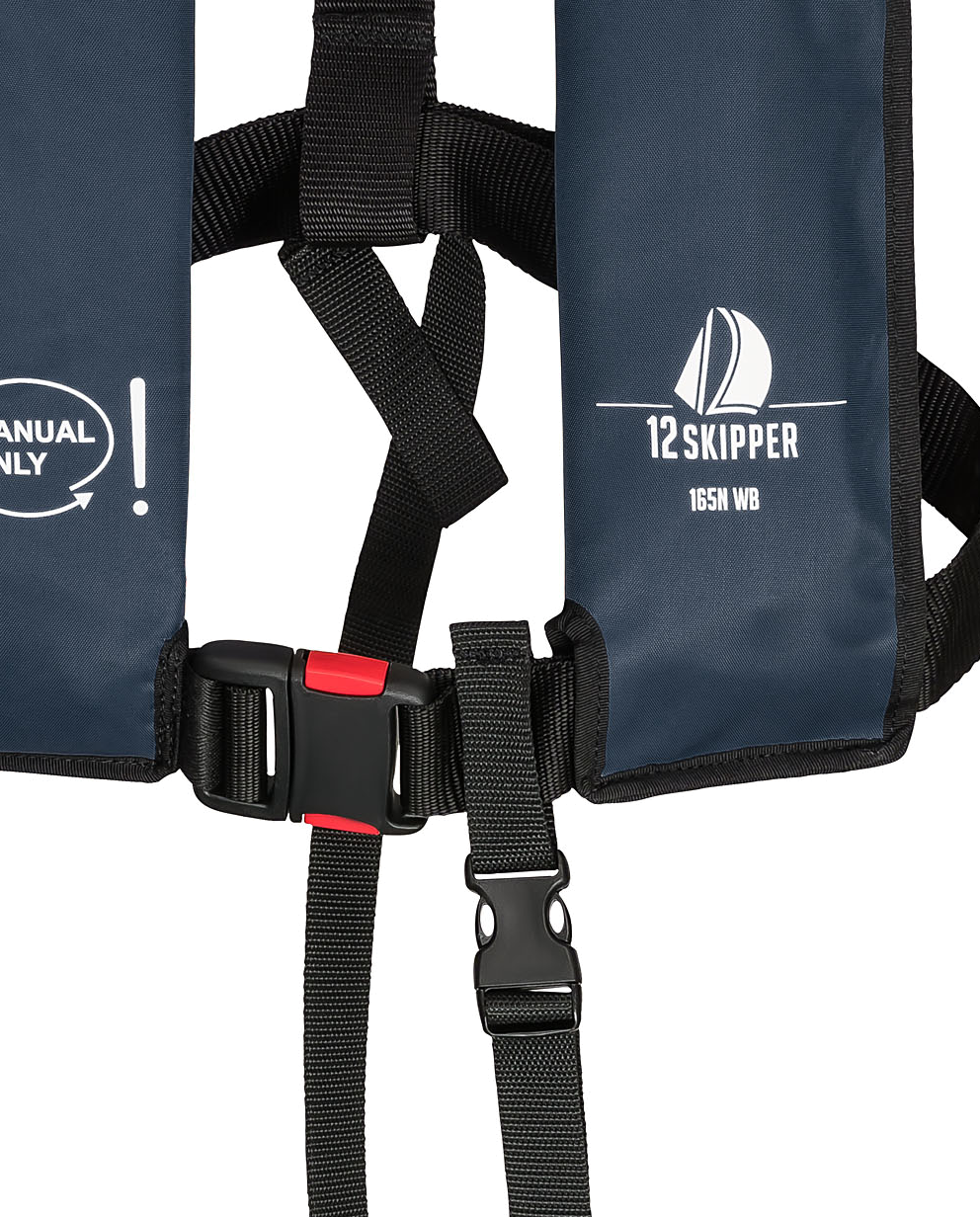 12skipper gilet de sauvetage 165N ISO à déclenchement manuel - navy