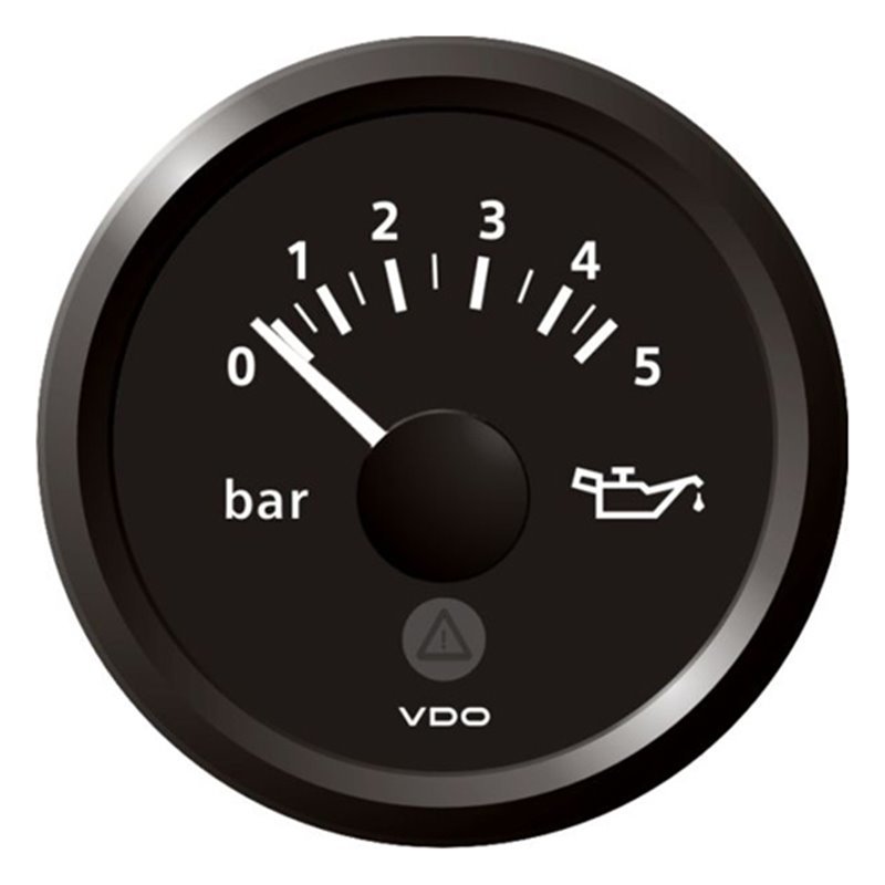 VDO ViewLine Pression d'huile moteur 5Bar Noir 52 mm