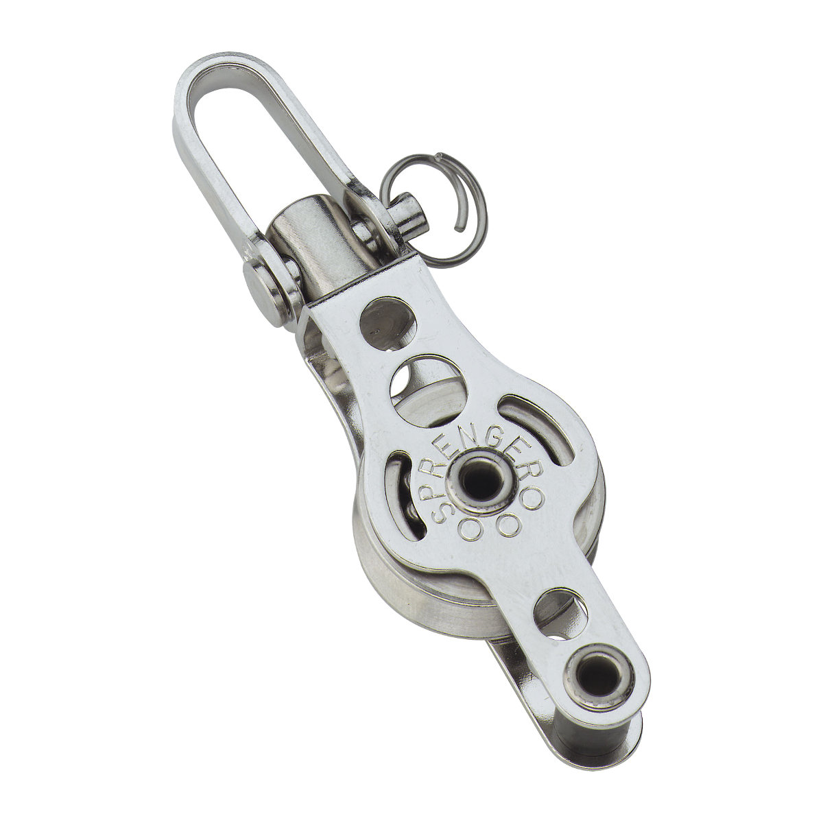 Hs sprenger Micro XS Block pour câble 4 mm - simple avec manille pivotante et HUNDSFOTT