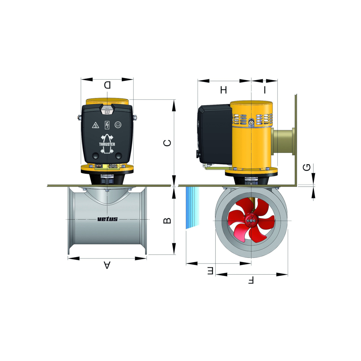 Vetus kit d'installation pour helice