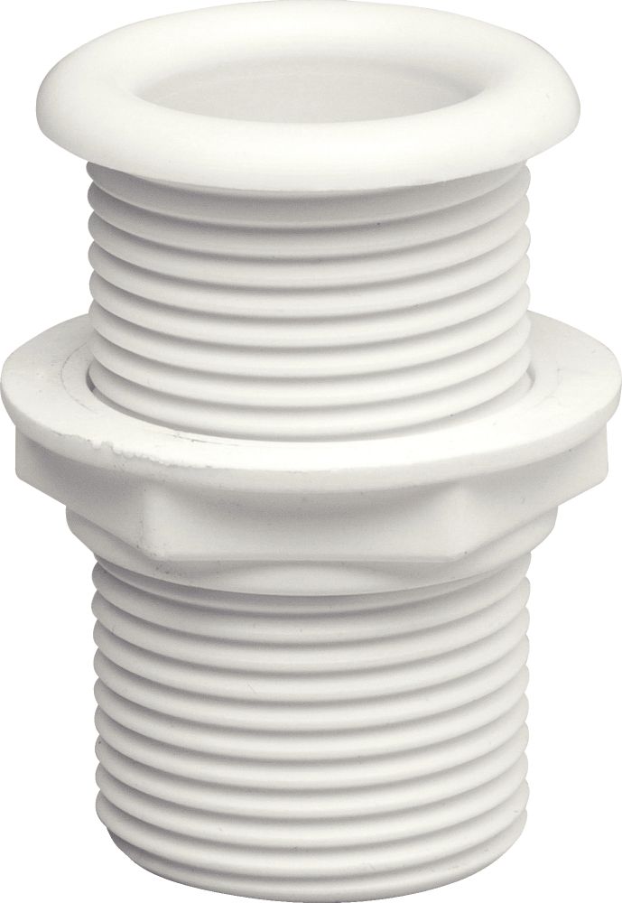 Plastimo passe-coque filete ø25mm l62mm blanc