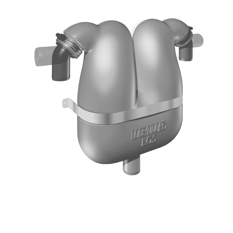 Vetus séparateur de gas d'échappement 38 mm + raccord 45 mm