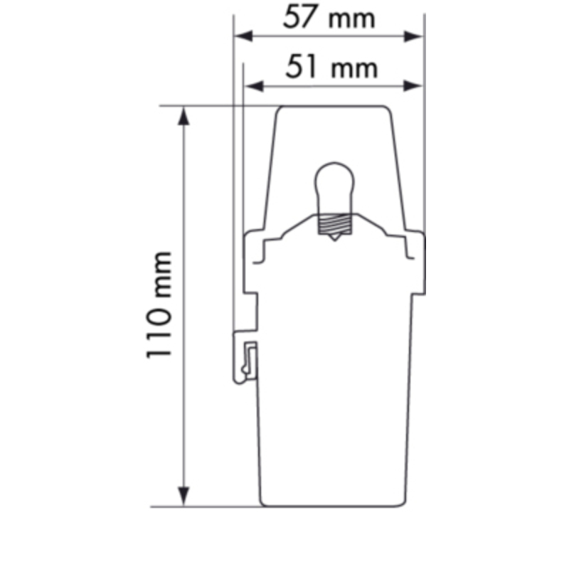Plastimo feu compact blanc a pile, 360 deg.
