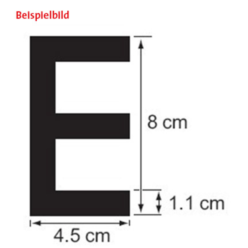Plastimo lettre noire h=8cm pr coque dure-k