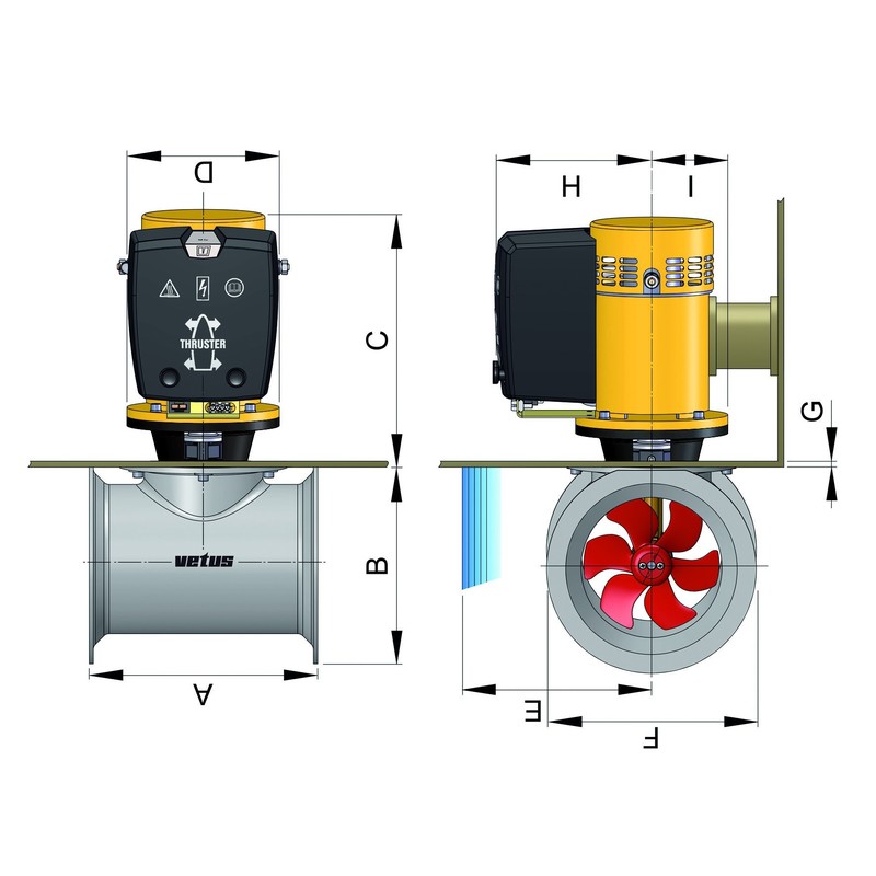 Vetus kit d'installation pour helice