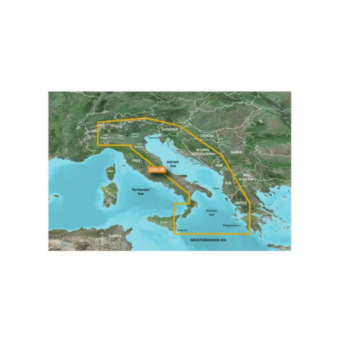 Garmin VEU014R carte marine Italie, Adriatique