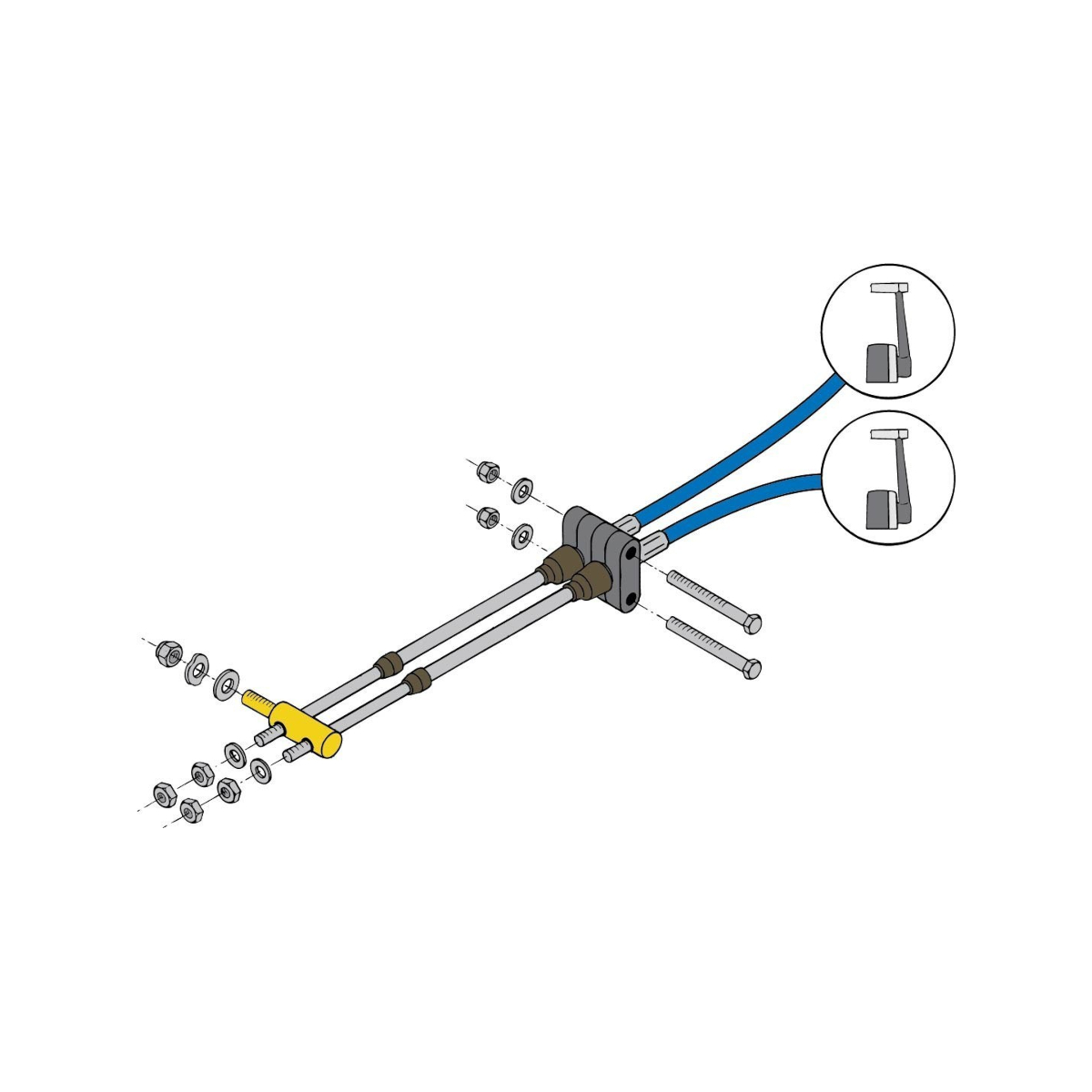 Vetus kit ds commande régime moteur