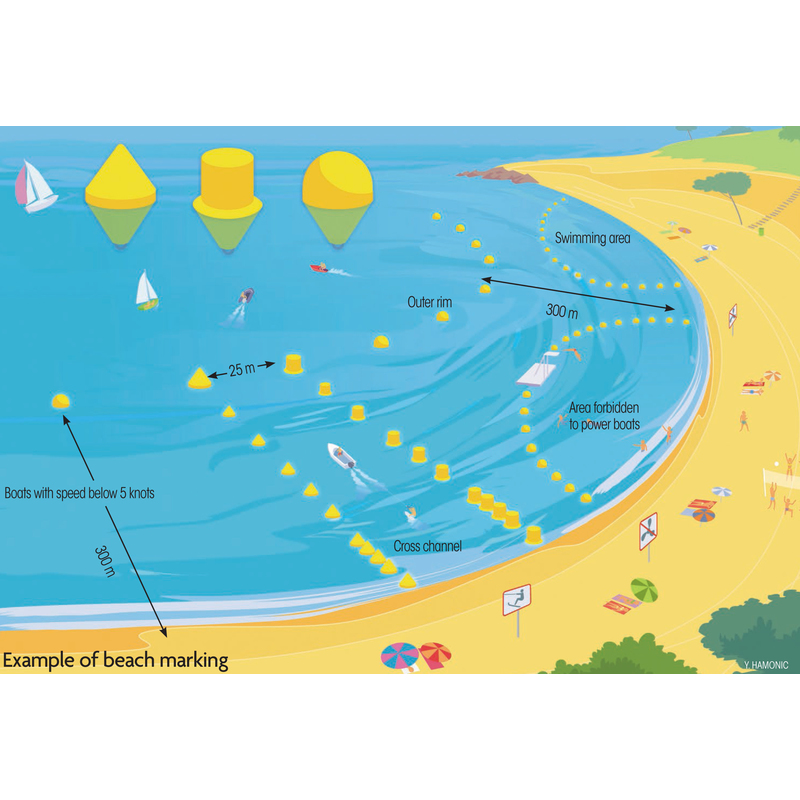 Plastimo bouee spherique jaune moussee ø60cm