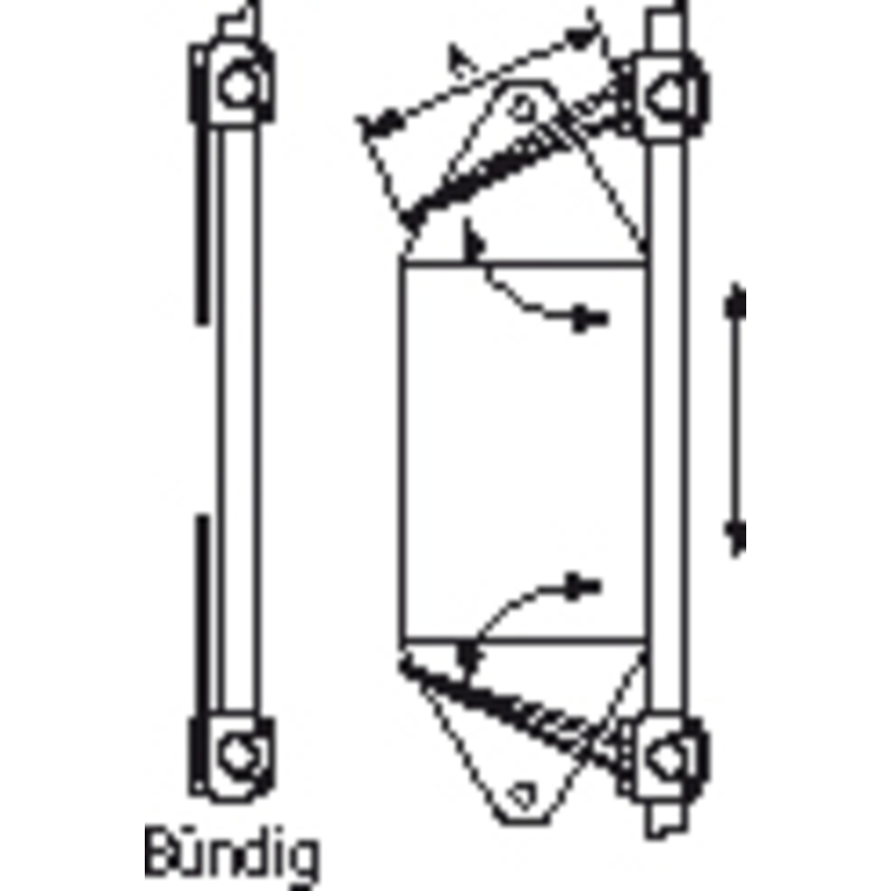 Plastimo support a ressort/pare-bat 90-200mm