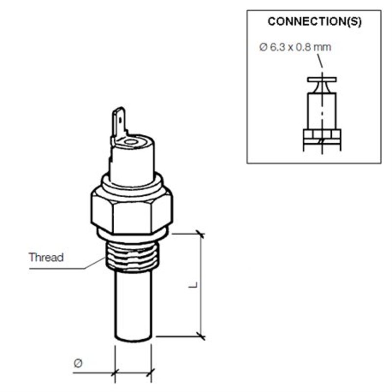 VDO Interrupteur de température 150°C - M10