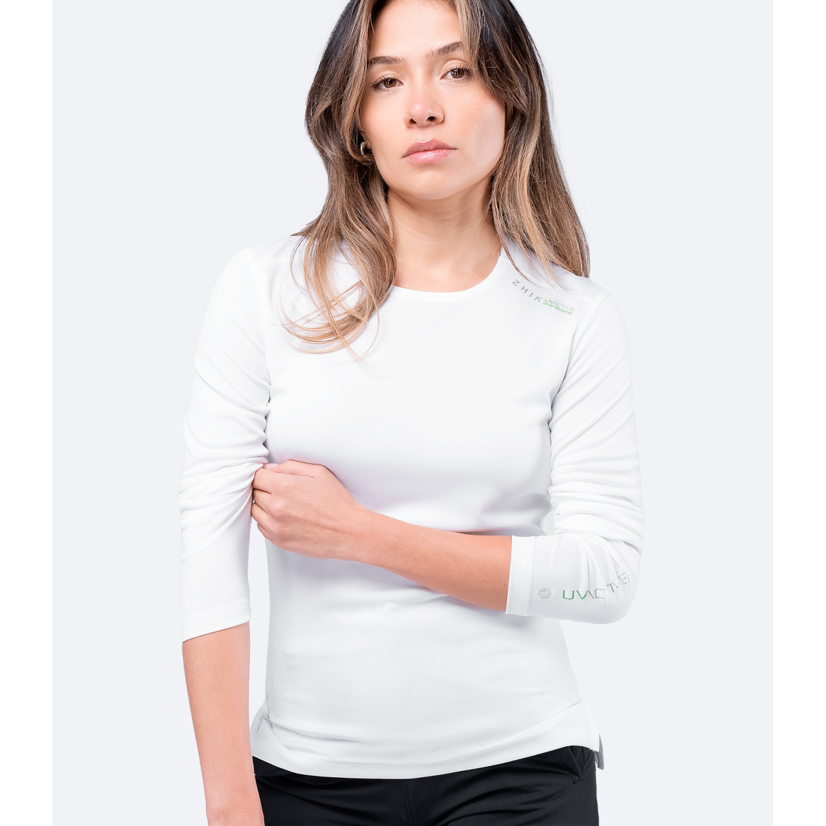 Zhik UV Active Haut à manches longues femmes blanc, taille L