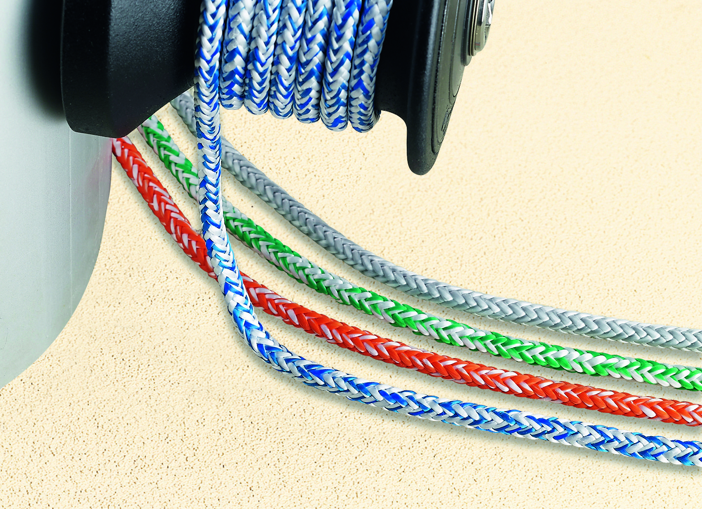 Plastimo cordage dyneema 24 vert/blanc ø 12 mm
