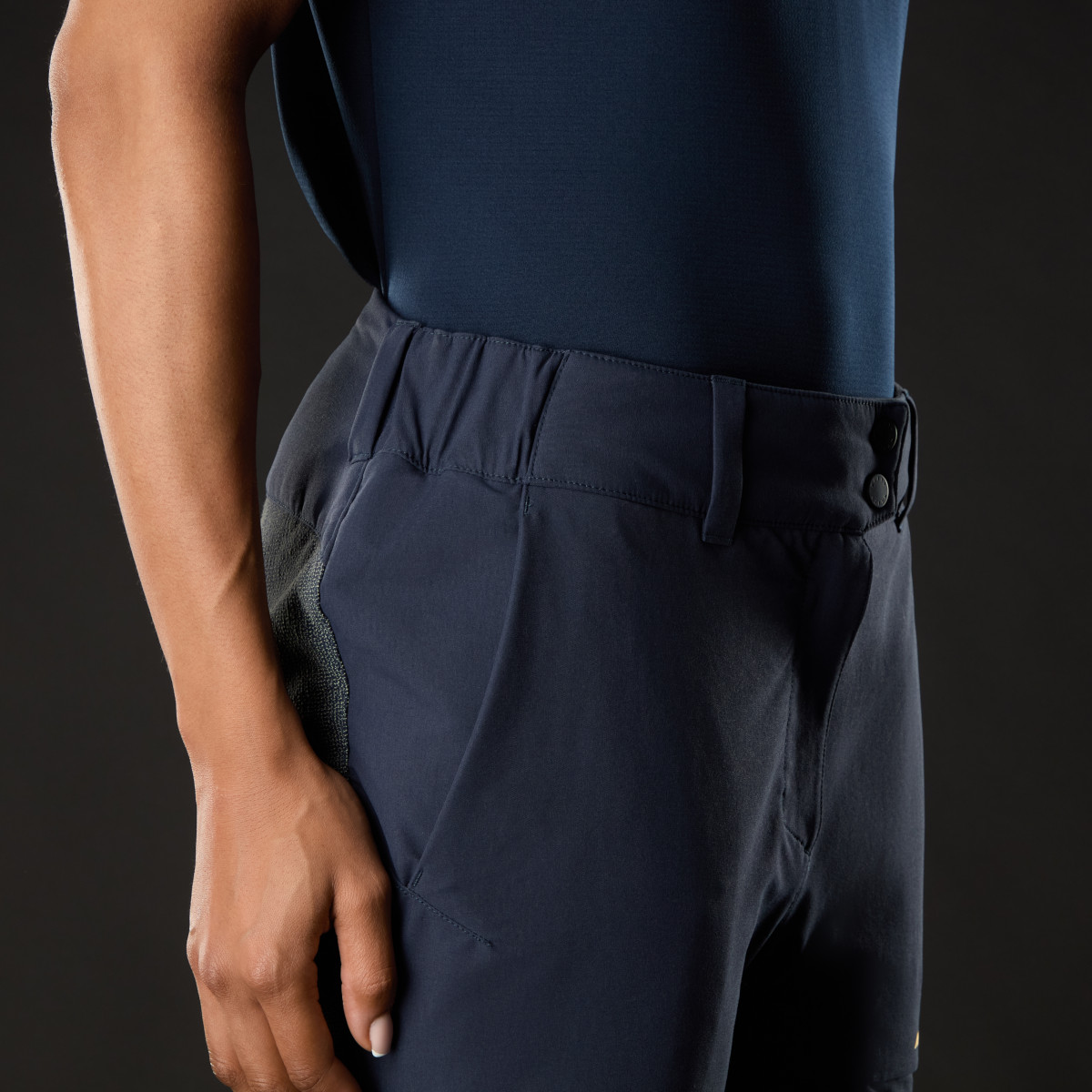 Musto Evolution Performance Strech short de voile femme bleu marine, taille 10