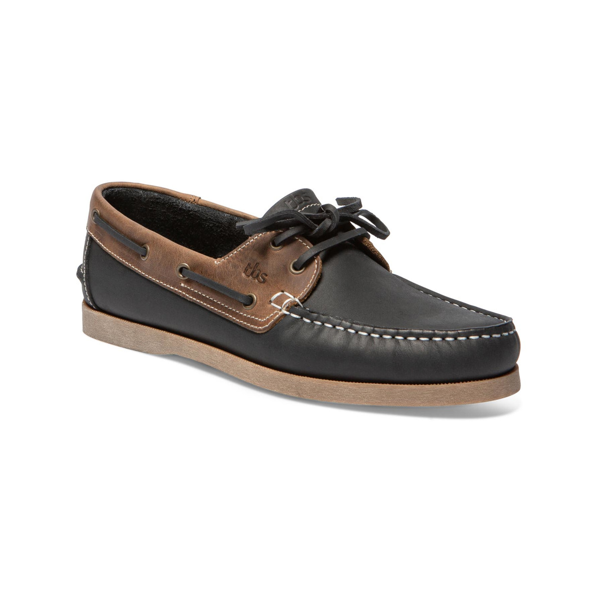 TBS Phenis chaussures bateau, homme - bleu marine/marron, pointure 45