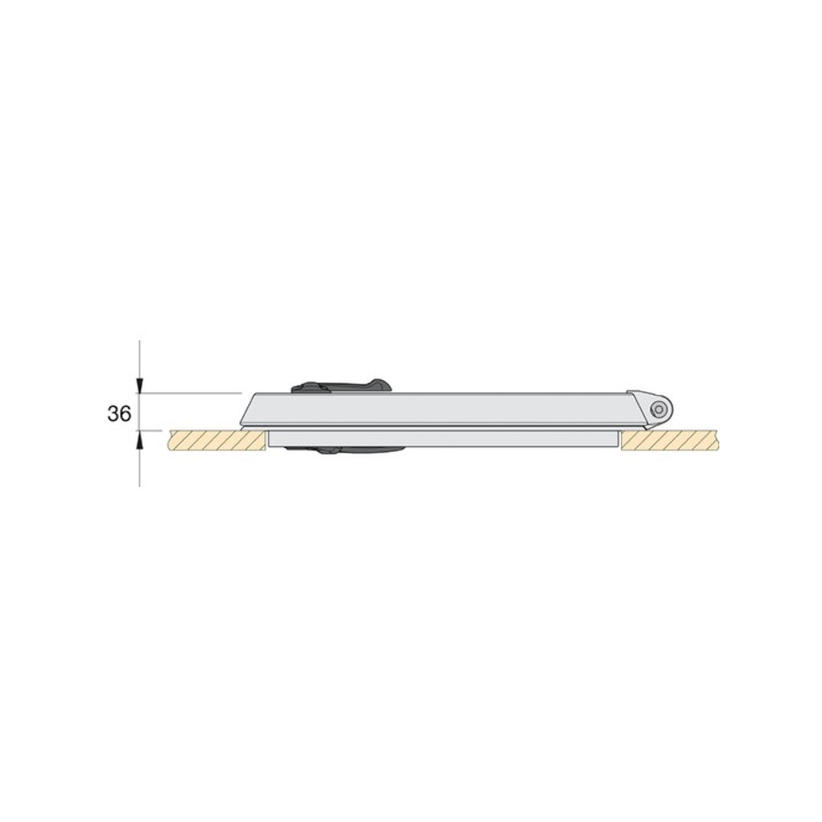 Vetus trappe de survie magnus type 5151 - découpe 507 x 507 mm
