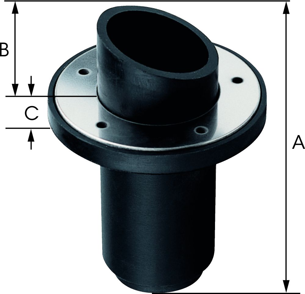 Plastimo sortie echappement ø ext.60/75mm