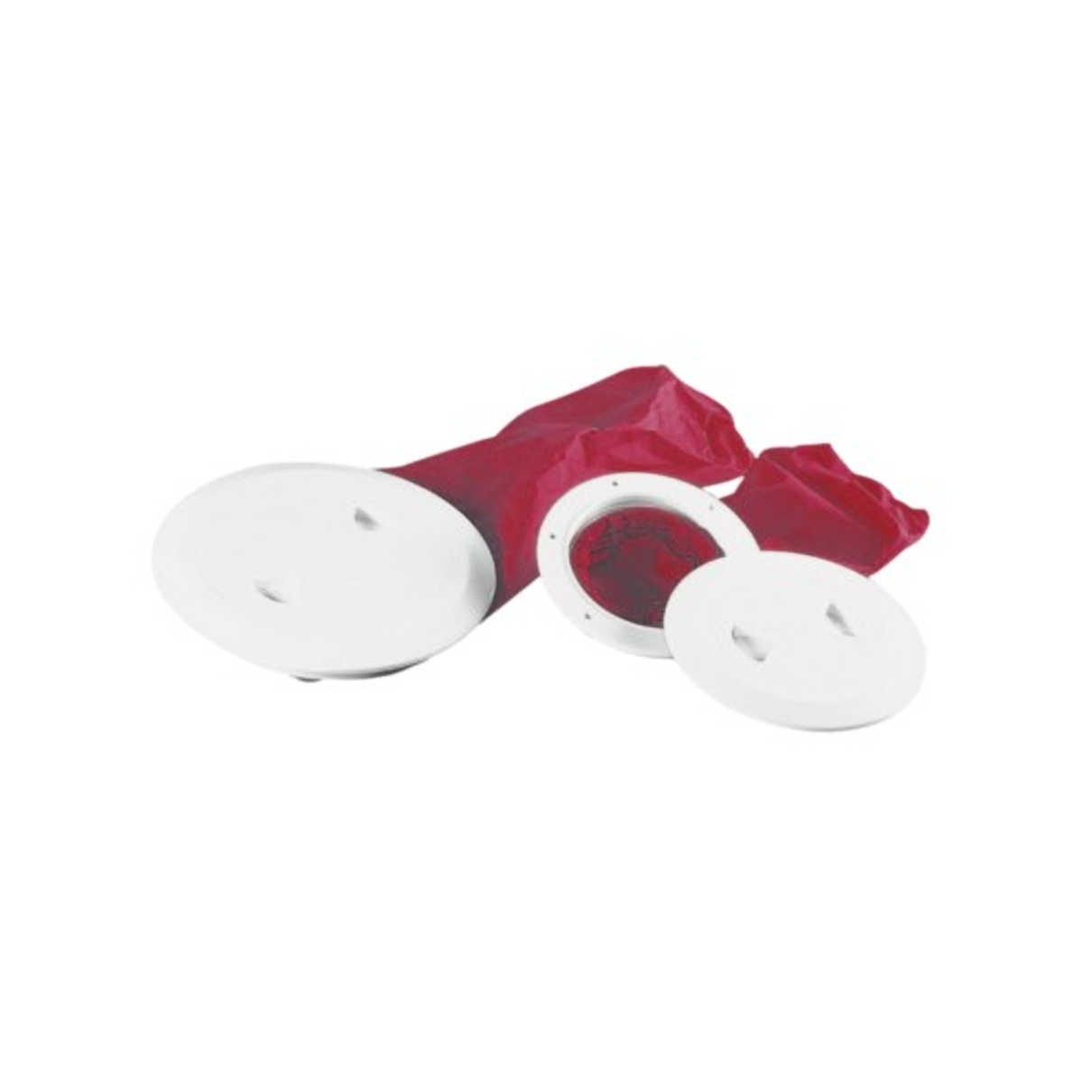 Plastimo trappe abs liss.blc 5'' 1/4 tour +sac